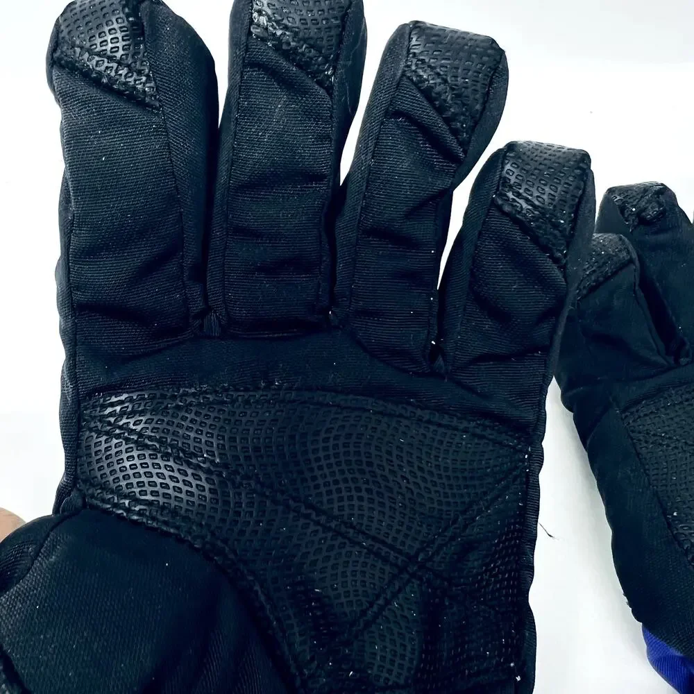 Head Ski Gloves Girls XL Black Purple Wrist Strap Snow Boarding, Winter Sport